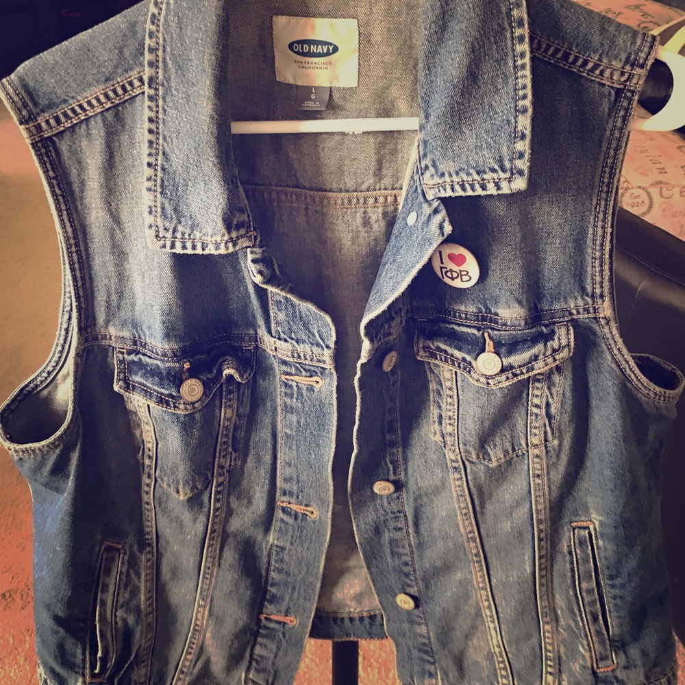 Sleeveless Denim Jacket